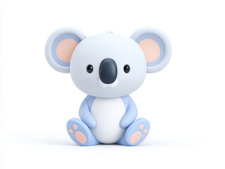 Naklejka premium A cartoon koala