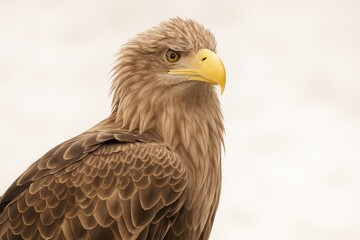 Obraz premium Elegant raptor showcasing a striking white tail