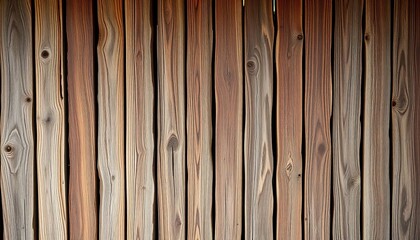 Fototapeta premium Vertical, rustic wood planks form a textured background, wooden background, parallel lines