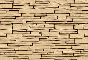Fototapeta premium Seamless texture of natural flagstone wall cladding , architecture, high resolution