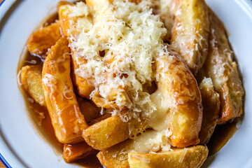 Chunky Chips With Melted Cheese And Gravy