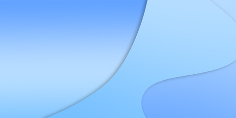 Abstract illustration background of curved waves in a blue gradient.