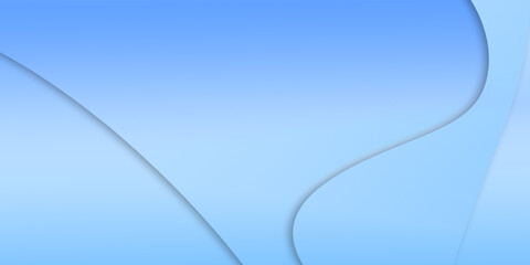 Abstract illustration background of curved waves in a blue gradient.