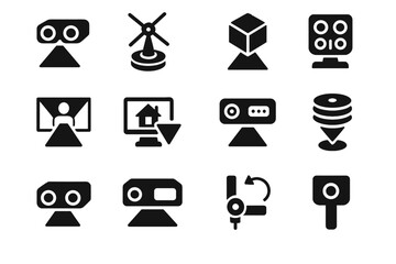 Ar projector virtual projection adjustment vector portable devices adjustable disc array icon