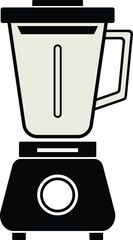 Modern Kitchen Blender Icon Minimalist Design. Appliance for Smoothies Juices and Food Preparation Vector Illustration. Background is Transparent.