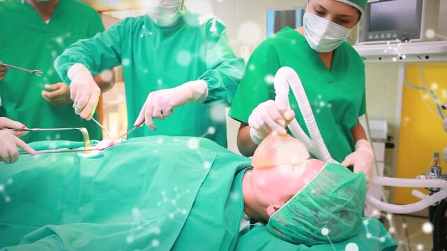 Animation of molecules over diverse surgeons operating