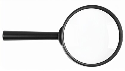 Magnifying glass isolated on a white background