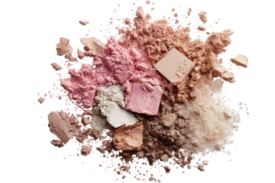 Powder makeup explosion, various shades