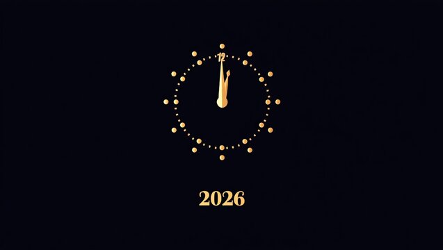 New year s eve clock countdown to 2026 celebration - Powered by Adobe