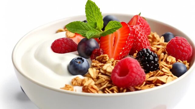 Delicious Yogurt Parfait with Fresh Berries and Granola: A Healthy and Tasty Treat