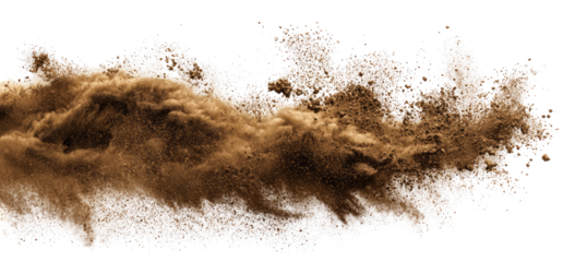 Brown dust cloud explosion