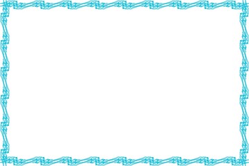 Unique Blue Frame, Photo Frame, Unique Border Frame with White Background, Unique Frame, Amaizing Frame