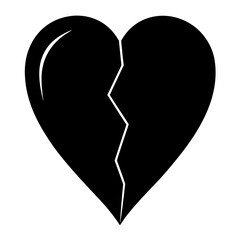 Black Sad Heart Silhouette Vector for Minimalist and Modern Design
Minimal Broken Heart Icon
Bold Sad Heart Clipart
Editable Heart Silhouette Vector

