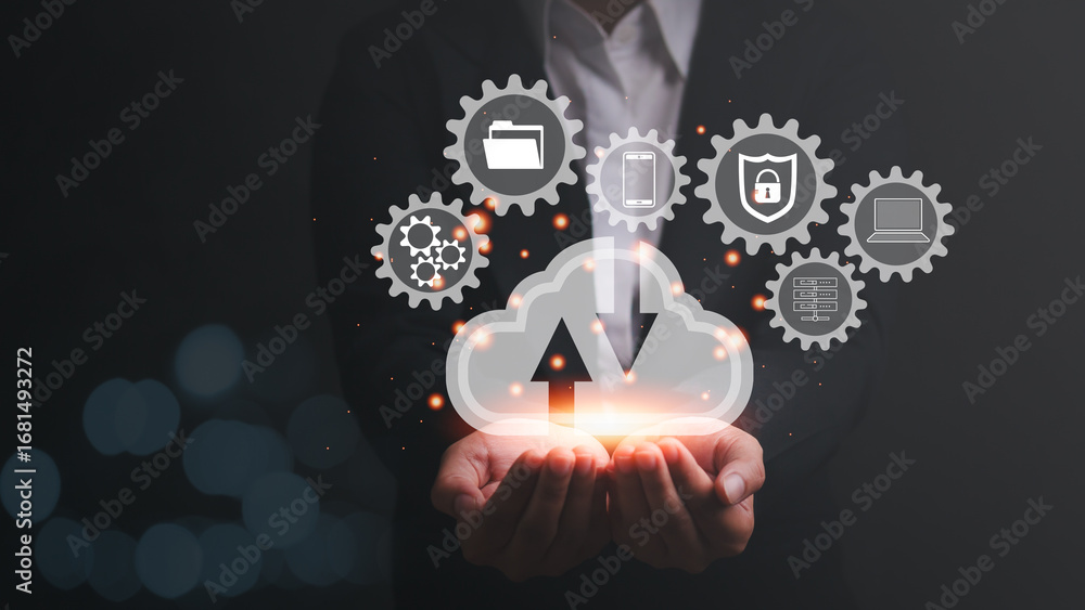 Poster innovative cloud networking solutions for future business technology support and marketing platforms