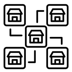 Franchise  Icon Set Multiple Style Collection