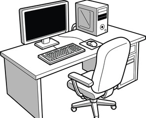 illustration of a computer