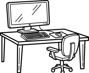 illustration of computer