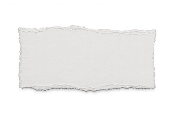 Fototapeta premium Horizontal piece of ripped white paper with transparent background, perfect for adding a realistic touch to designs and projects