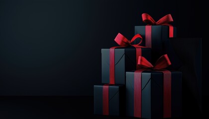 Hand-Drawn Black Friday Sale Advertising On Dark Business Poster With A Minimum Of 20% Discounts And Exclusive Deals.