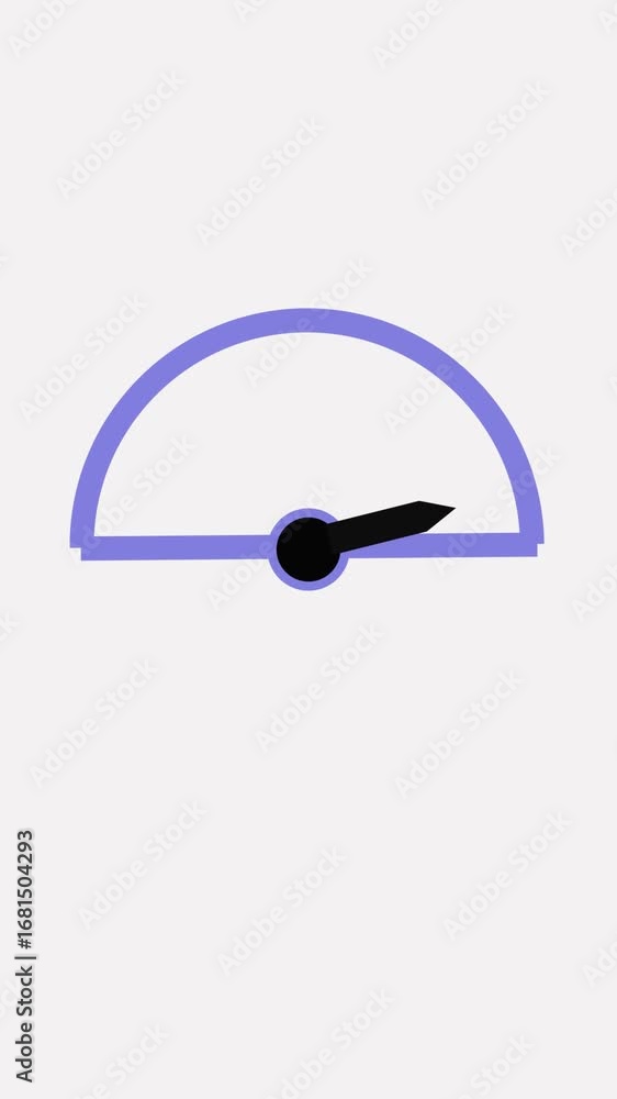 Poster abstract performance gauge meter animated concept presented in vertical video format. digital gauge 