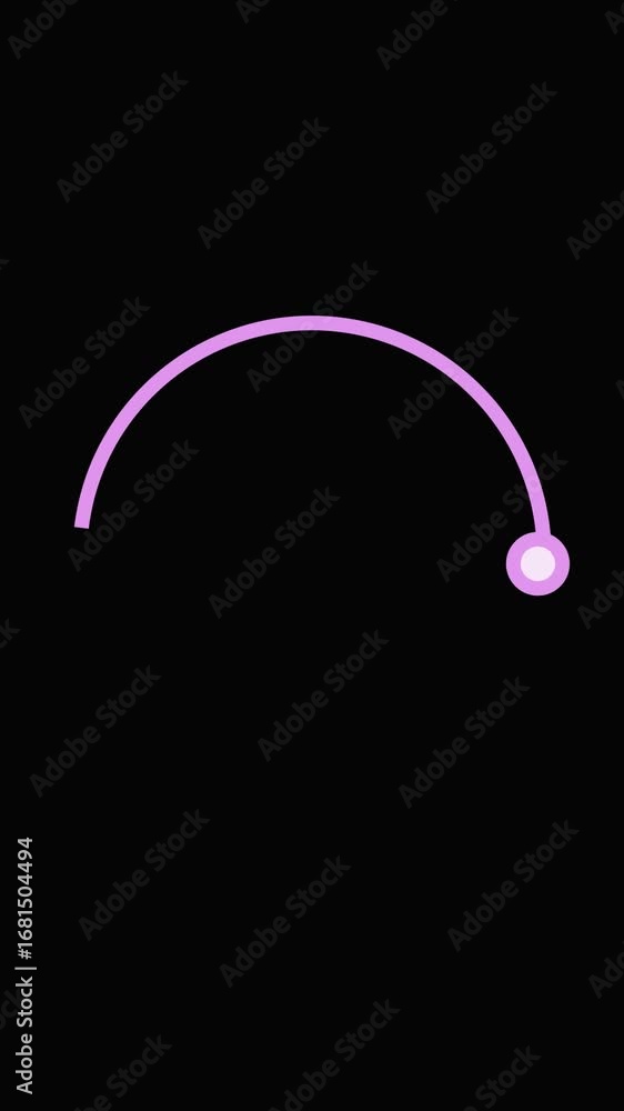 Aufkleber vertical video showing bright and vivid colors circle rotating in animation. simple animation of a l
