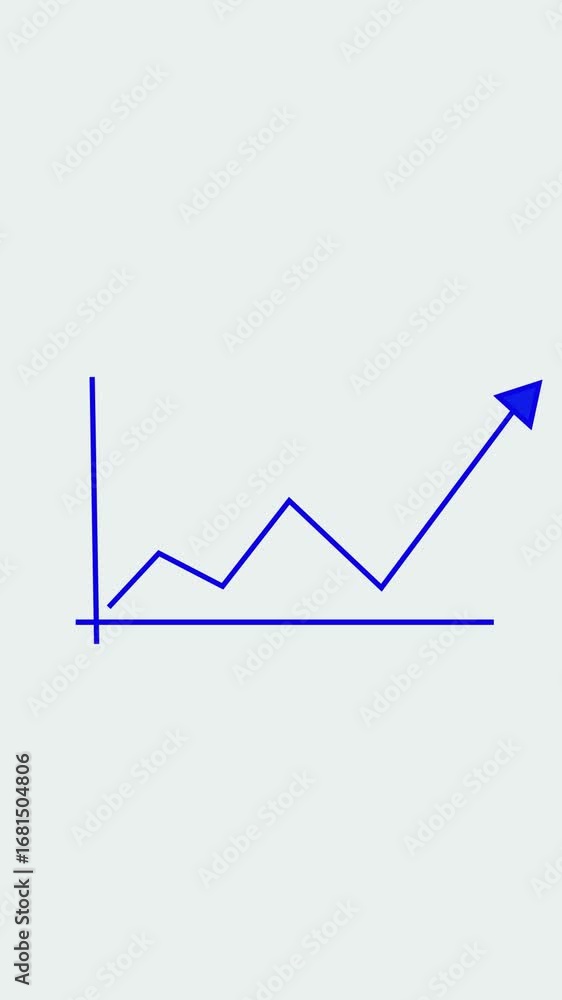 Aufkleber corporate financial analysis with animated bar chart for growth insight vertical video. vertical vid