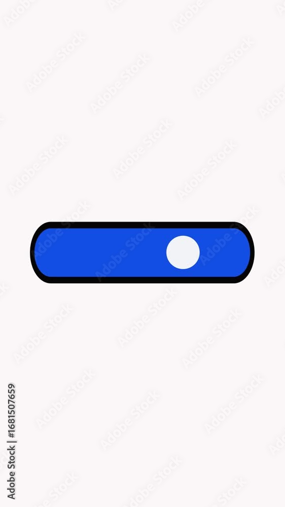 Aufkleber smooth blue progress animation vertical video. blue loading progress indicator vertical video. anima