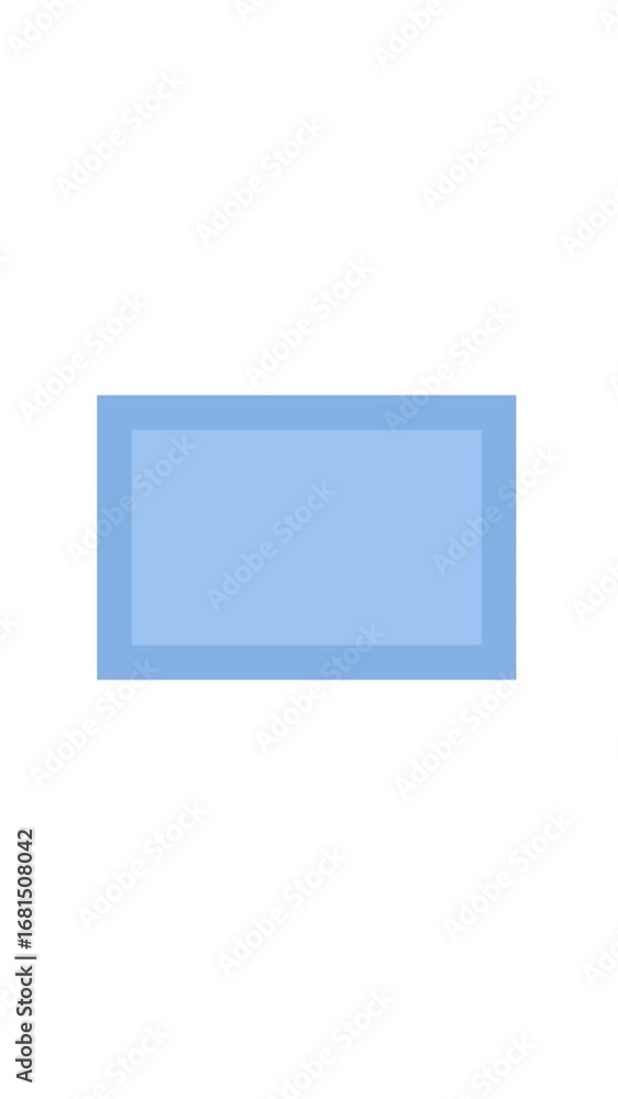 Poster vertical video animated blue rectangle for corporate intros and lower thirds. smooth transition blue