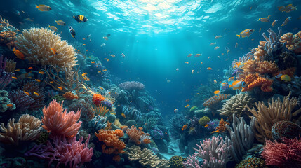 Obraz premium coral reef in the red sea