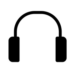 Headphones - flat vector icon