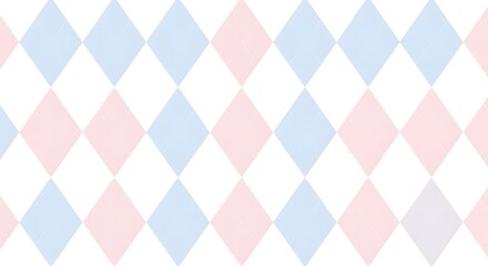 Pastel Argyle Diamond Pattern Background