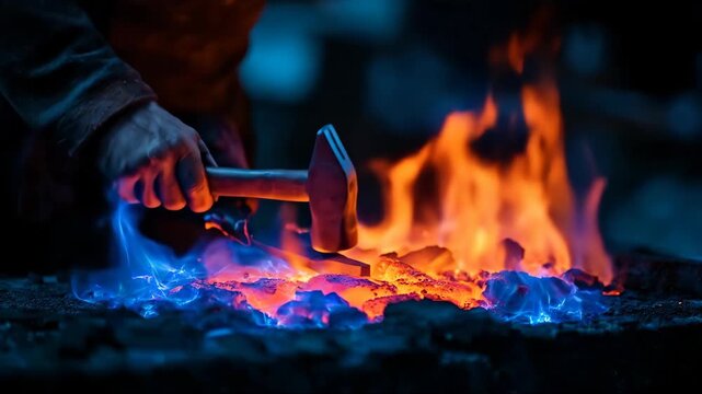 AI Empowered Micro Jobs: Forging New Paths with Precision and Fiery Industrial Craftsmanship.