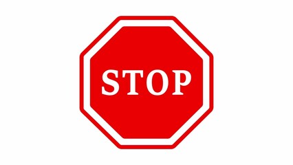 Red stop no trespassing icon illustration of background .Traffic stop sign icon in trendy illustration.