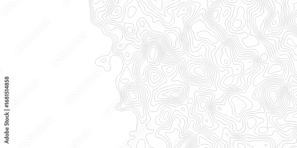 Poster geographic mountain topology map relief. minimal lines background. contour maps. illustration, topo 