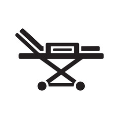 Medical Stretcher Gurney Icon for Patient Transport and Emergency Care
