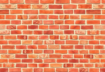 Fototapeta premium Seamless red brick wall texture background pattern, brickwork, building