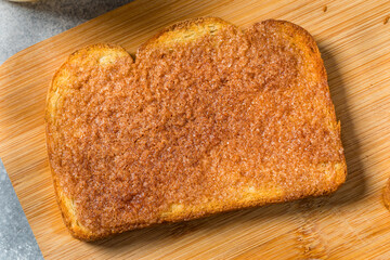Homemade American Cinnamon Toast with Butter