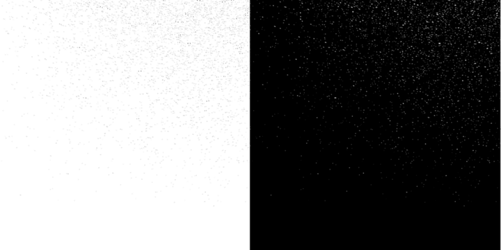 Snowflakes falling on a black background, isolated snowfall effect, festive Christmas background, white snow overlay for photo editing. PNG format. Realistic winter atmosphere.