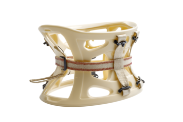 medical cervical collar orthopedic support isolated on white background
