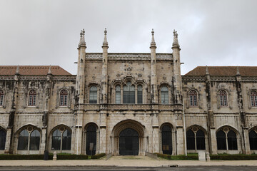 The Jeronimos Monastery is famous old building in lisbon