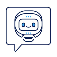  Minimal Chatbot Icon with Speech Bubble