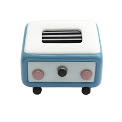 Retro-style radio with pastel colors