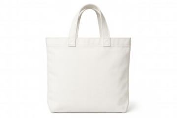 Fabric shopping bag mockup isolated on transparent background with clipping path, ready for branding and logos