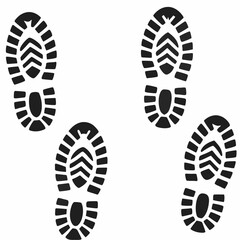 Shoe Footprint Vector Illustration &ndash; Footprint Design for Stock Use