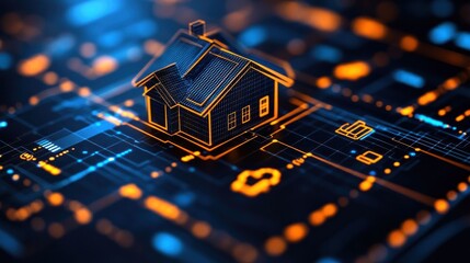 Digital house on circuit board