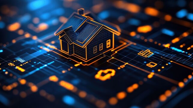 Digital house on circuit board