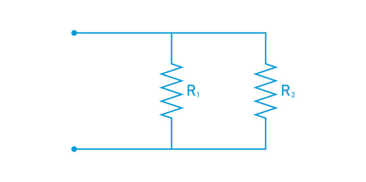 Two Resistors in Parallel Diagram.