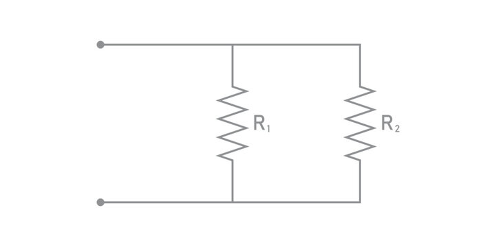 Two Resistors in Parallel Diagram.