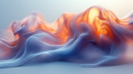 Obraz premium Abstract flowing forms
