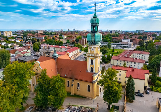 Mary Magdalene Church in Tychy old town, Upper Silesia, Poland
